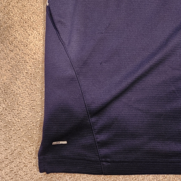 University of Michigan Adidas navy tech polo, men's large - Picture 4 of 7